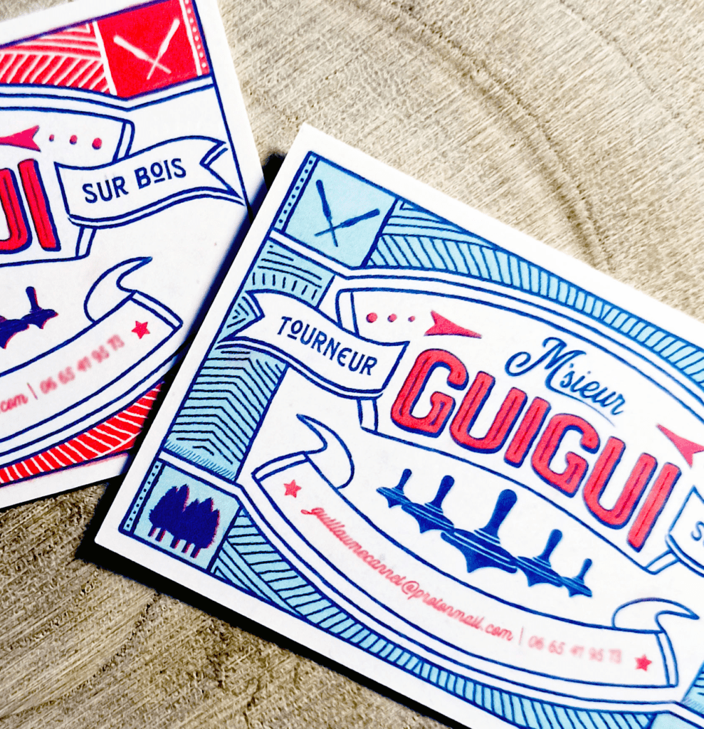 Vintage-inspired business cards